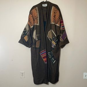 One of a kind textile coat